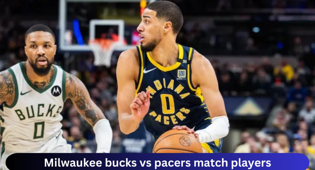 this image shown in Milwaukee Bucks vs Pacers Match Players