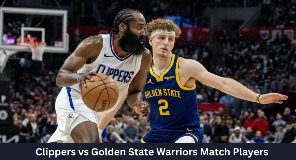 this image shown in Clippers vs Golden State Warriors match players